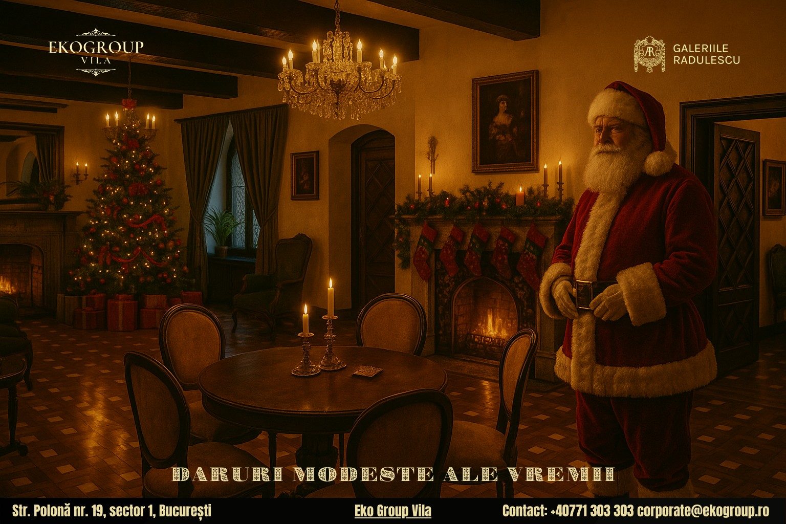 Moș Crăciun în lumina anilor ’30: o poveste aparte la Eko Group Vila